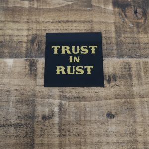Coaster Trust In Rust Gold